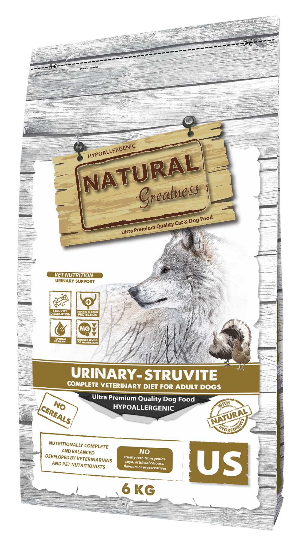 Natural Greatness Diet Vet Dog Urinary-Struvite SIN GRANO